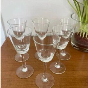 Set of 6 aperitif/cordial glasses